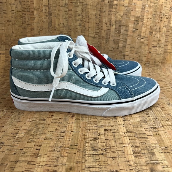 NWT Vans SK8 Mid Denim 2 Tone Sneaker - Picture 8 of 15
